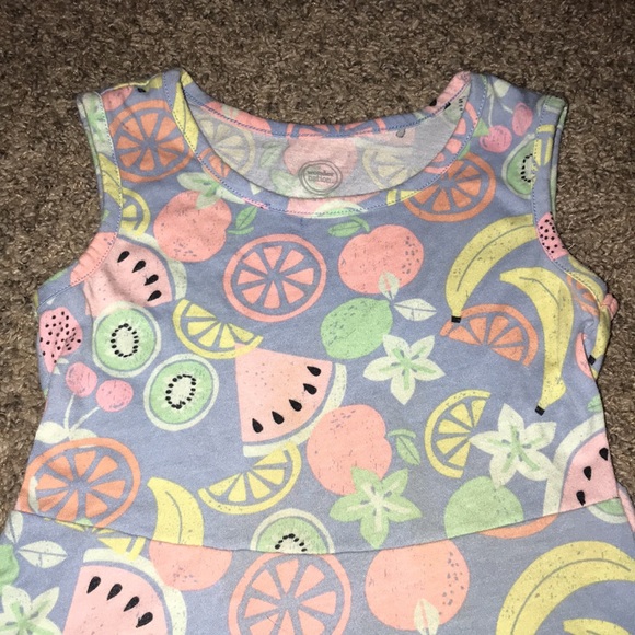 🎉HP🎉Wonder Nation Colorful Fruit Sleeveless Dress - Picture 3 of 4